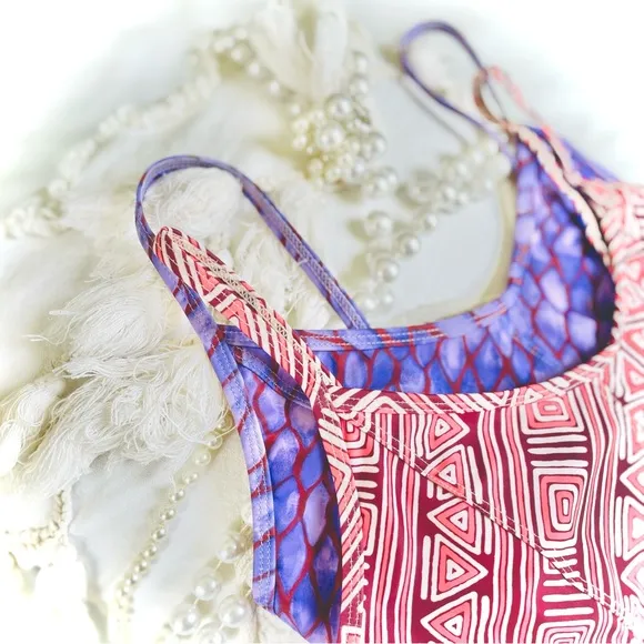 MOTT50 | S | x Margherita Missoni Gabbie Italian Athletic Bikini Top Bra NWT