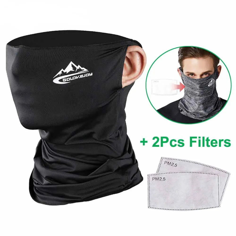 Multifunctional Sporty Neck Gaiter Face Shield with Nonslip Ear Loops and Carbon Filter, UV Protection Unisex Balaclava Headwear<br>&#128293; NEW ITEM &#128293;