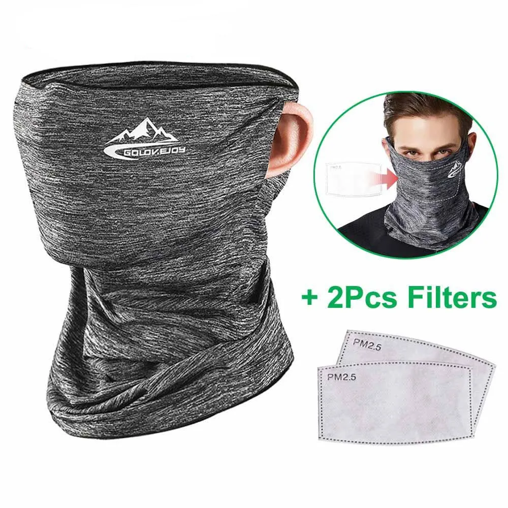 Multifunctional Sporty Neck Gaiter Face Shield with Nonslip Ear Loops and Carbon Filter, UV Protection Unisex Balaclava Headwear<br>&#128293; NEW ITEM &#128293;