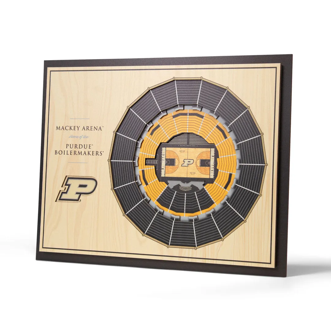 NCAA 5-Layer StadiumViews 3D Wall Art YouTheFan NCAA Team: Purdue University Basketball