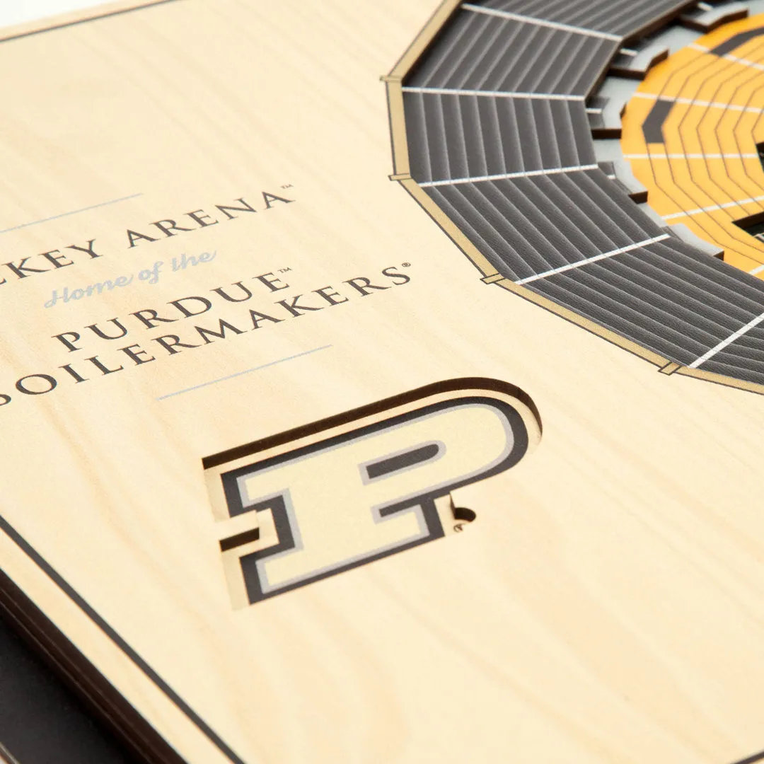 NCAA 5-Layer StadiumViews 3D Wall Art YouTheFan NCAA Team: Purdue University Basketball