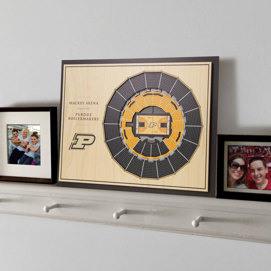 NCAA 5-Layer StadiumViews 3D Wall Art YouTheFan NCAA Team: Purdue University Basketball