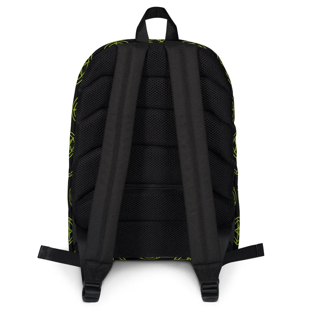 Neon Green Sigil of the Baphomet Backpack