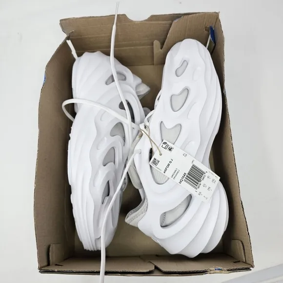 New Adidas Originals‎ adiFOM Q J Cloud White Youth Shoes Size 7 HQ1648 With Box.