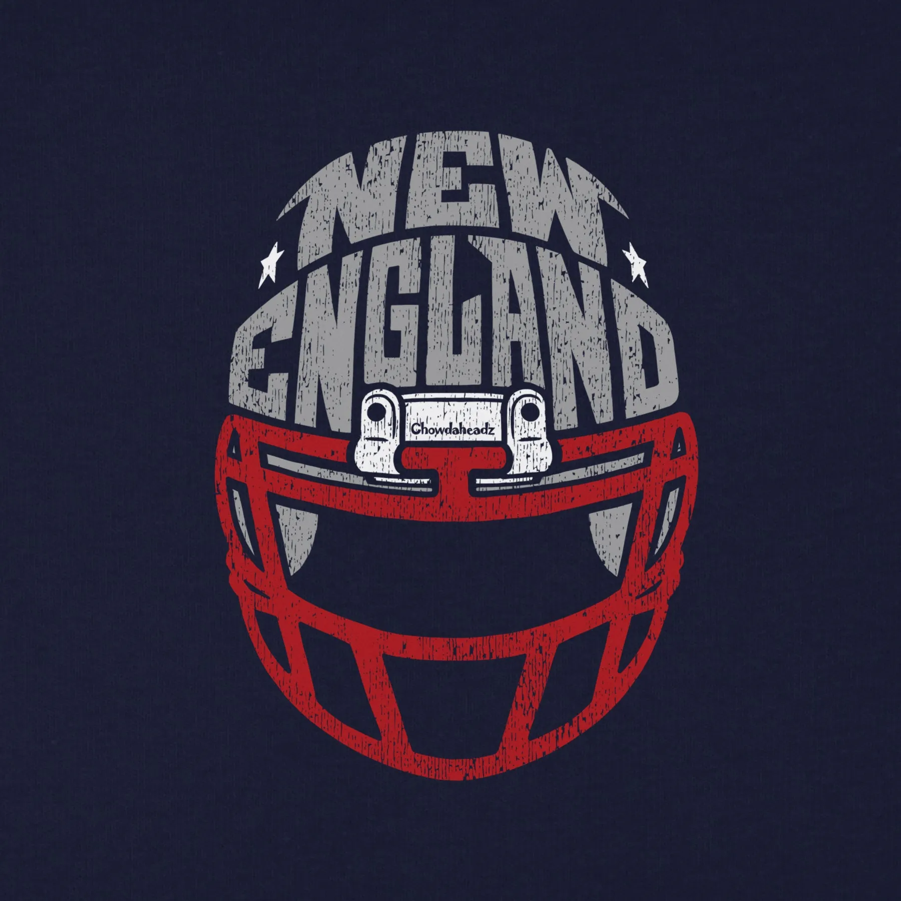 New England Football Helmet Youth Hoodie