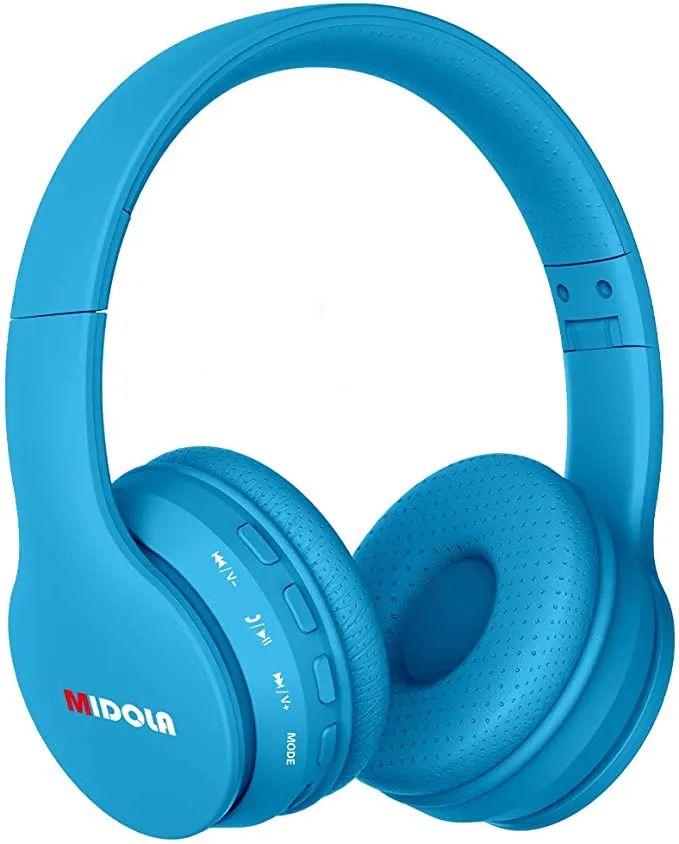 New MIDOLA Kids Bluetooth Wireless Headphones Wired On-Ear Headset Foldable Earphone with AUX 3.5mm Jack SD Card Slot, Built-in Mic, FM Radio