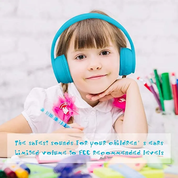 New MIDOLA Kids Bluetooth Wireless Headphones Wired On-Ear Headset Foldable Earphone with AUX 3.5mm Jack SD Card Slot, Built-in Mic, FM Radio