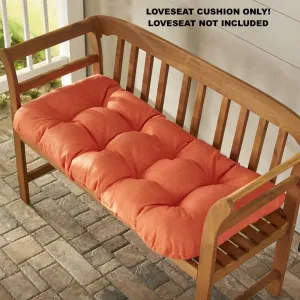 New Wayfair Indoor/Outdoor Bench Cushion by Three Posts in Tangerine Dream! Retails $115 w/tax!