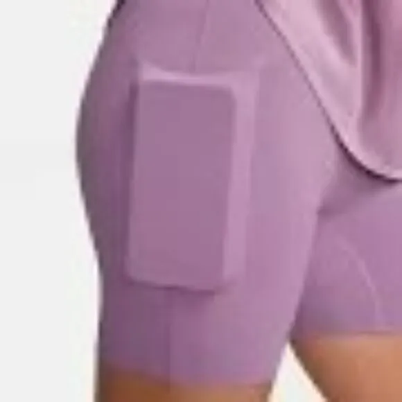 Nike Dri Fit Bliss Lilac Purple Sports Dress Shorts Workout Sz XL