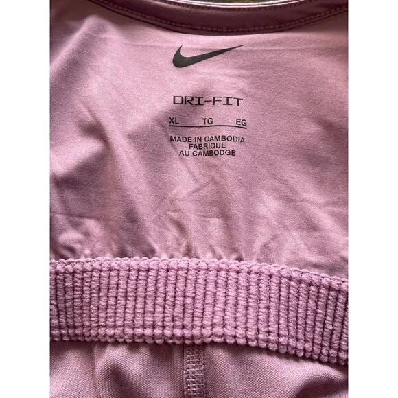 Nike Dri Fit Bliss Lilac Purple Sports Dress Shorts Workout Sz XL