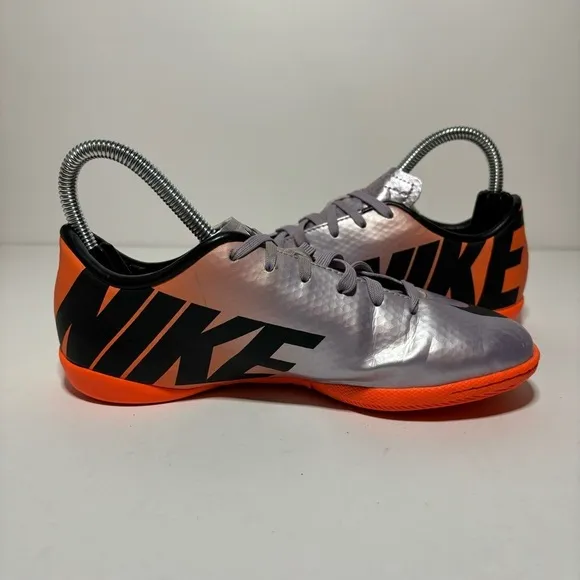 Nike Mercurial Vapor IX FG ACC Carbon Futbol Soccer Cleats PurpleOrange Youth 2Y