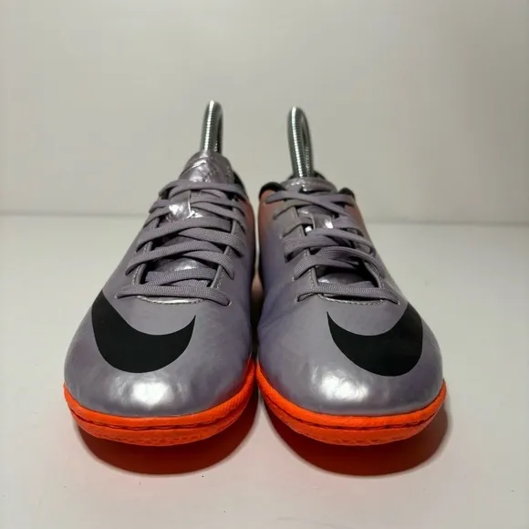 Nike Mercurial Vapor IX FG ACC Carbon Futbol Soccer Cleats PurpleOrange Youth 2Y