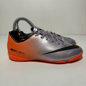 Nike Mercurial Vapor IX FG ACC Carbon Futbol Soccer Cleats PurpleOrange Youth 2Y