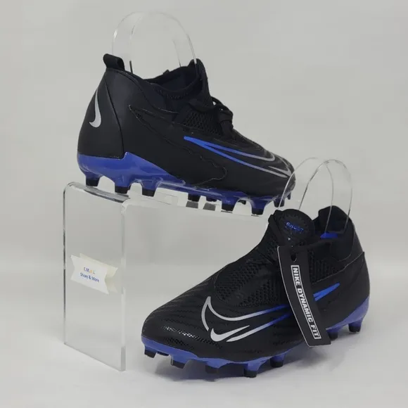 Nike Phantom GX Ghost Lace Soccer Cleats DD9546-040 Youth Size 2Y DF FG/MG New