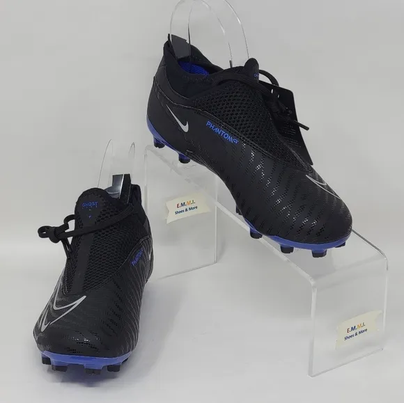 Nike Phantom GX Ghost Lace Soccer Cleats DD9546-040 Youth Size 2Y DF FG/MG New