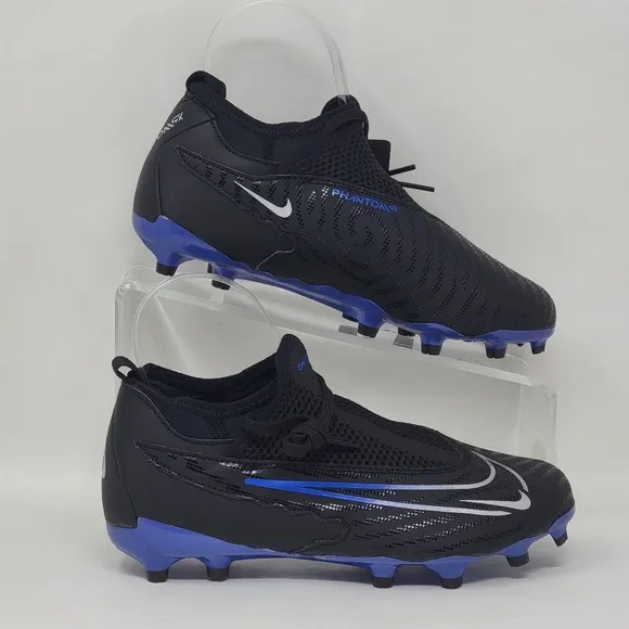 Nike Phantom GX Ghost Lace Soccer Cleats DD9546-040 Youth Size 2Y DF FG/MG New