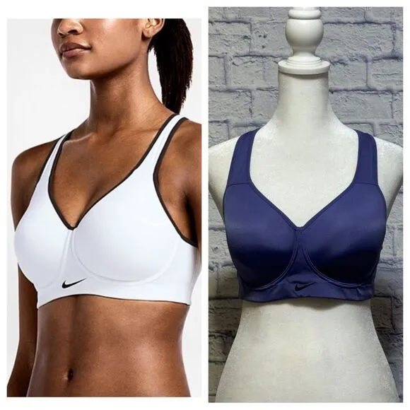 Nike Women's Pro Rival Sports Bra in blue 34C