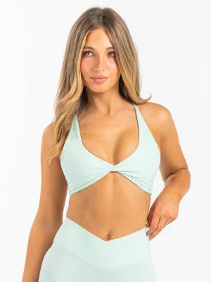 NKD Twist Sports Bra - Cool Mint