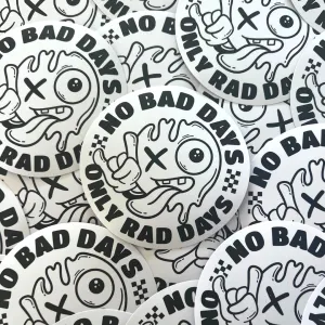 No Bad Days Only Rad Days Sticker
