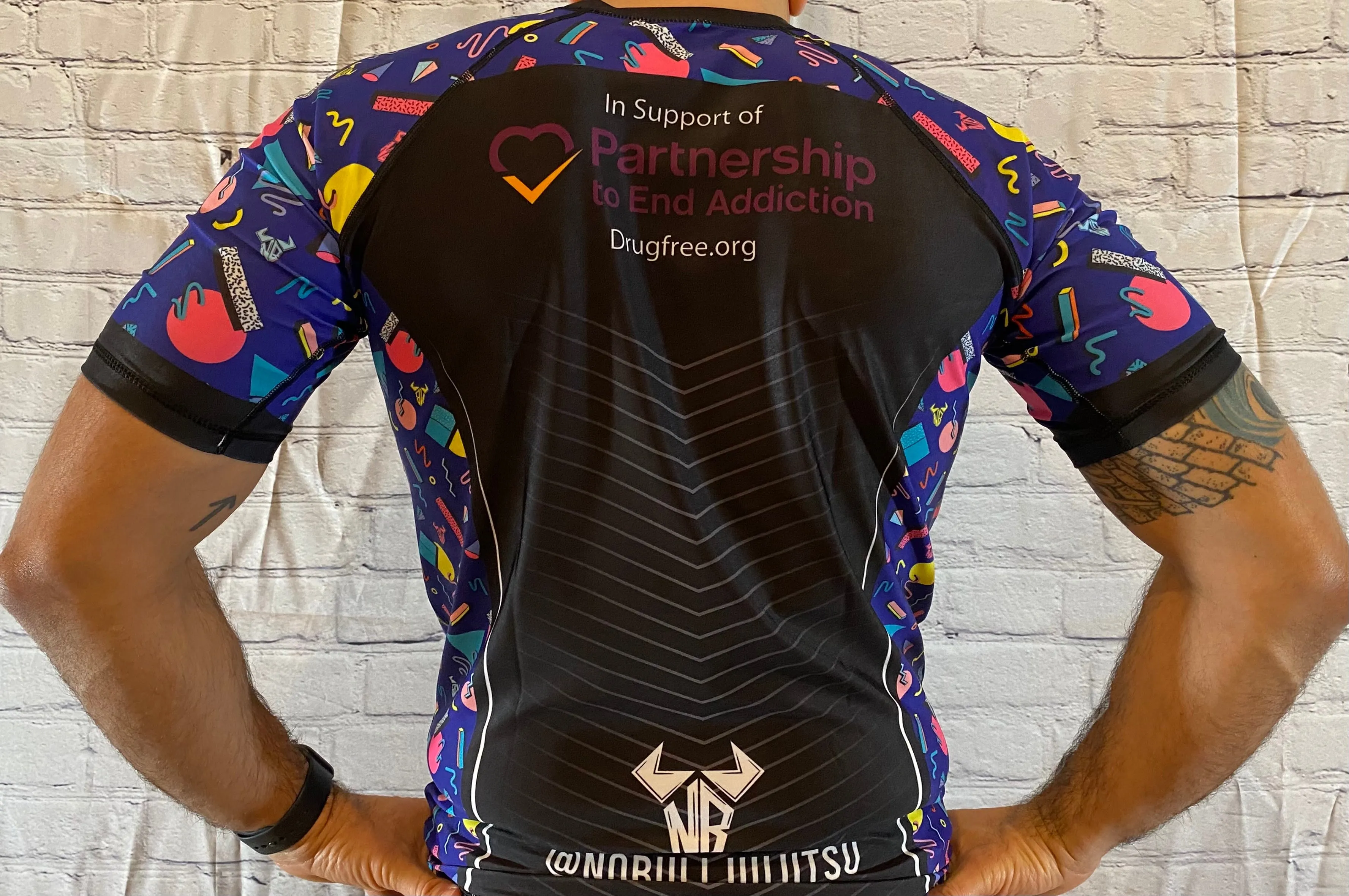 Noble Jiu Jitsu Rash Guard - Partnership to End Addiction - $2/Rash Guard donated - Jiu Jitsu - MMA - No-Gi
