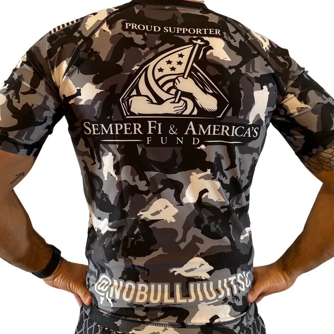 Noble Jiu Jitsu Rash Guard - Semper Fi & America's Fund - $5 per Rash Guard donated - Jiu Jitsu - MMA - No-Gi