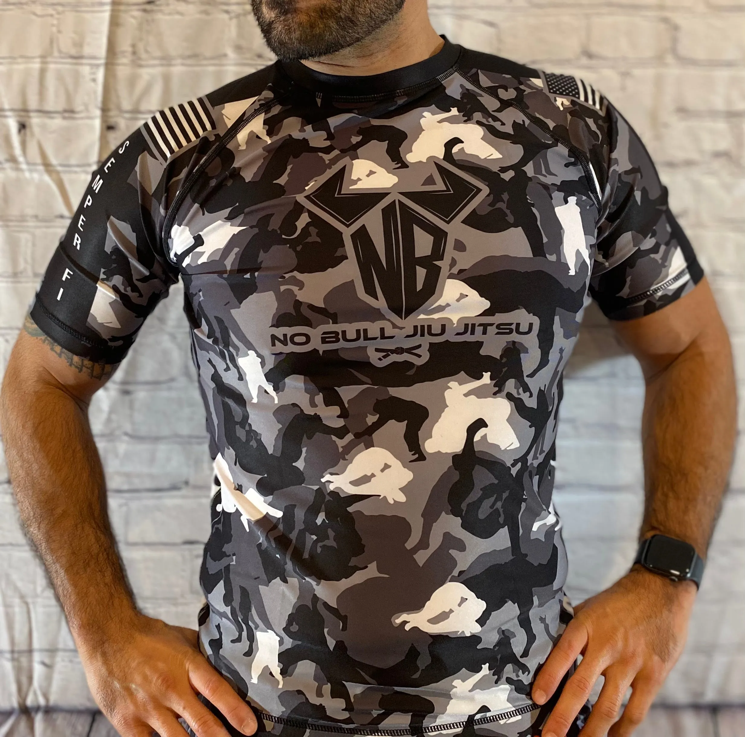 Noble Jiu Jitsu Rash Guard - Semper Fi & America's Fund - $5 per Rash Guard donated - Jiu Jitsu - MMA - No-Gi