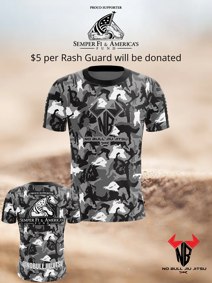 Noble Jiu Jitsu Rash Guard - Semper Fi & America's Fund - $5 per Rash Guard donated - Jiu Jitsu - MMA - No-Gi