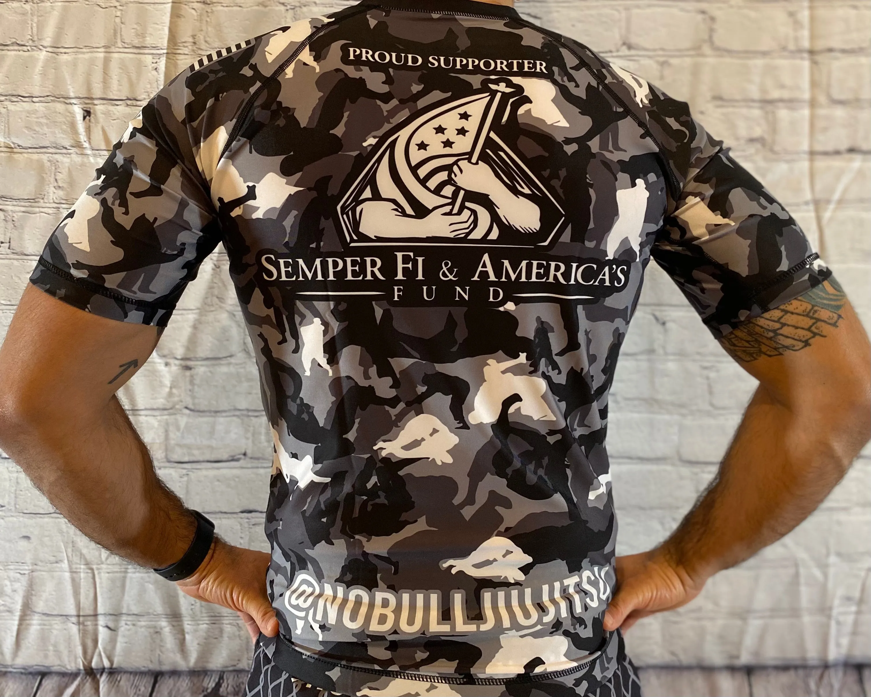 Noble Jiu Jitsu Rash Guard - Semper Fi & America's Fund - $5 per Rash Guard donated - Jiu Jitsu - MMA - No-Gi