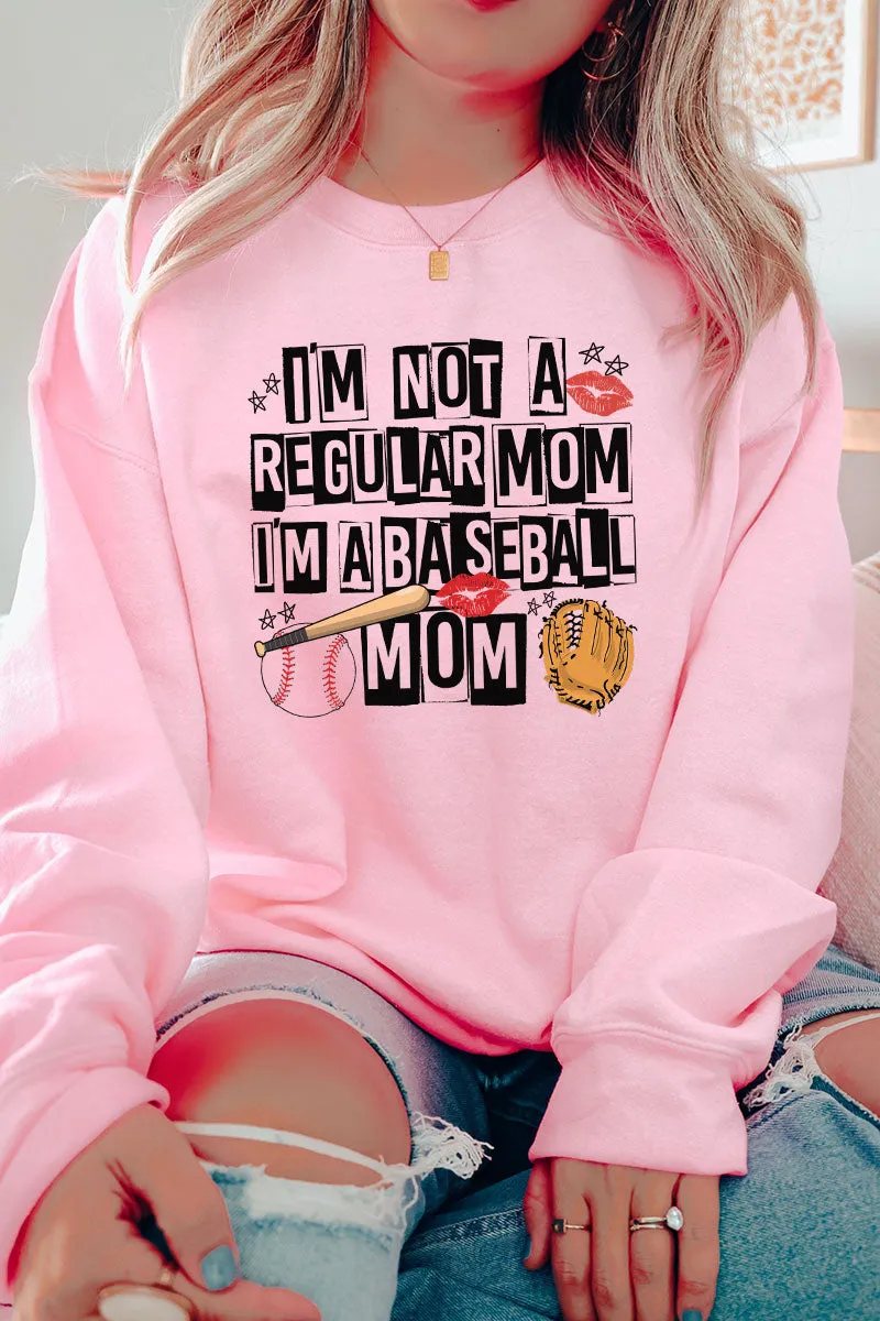 Not A Regular Mom Baseball Mom Unisex NuBlend Crew Sweatshirt