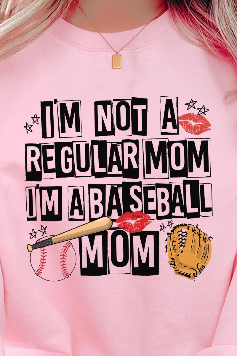 Not A Regular Mom Baseball Mom Unisex NuBlend Crew Sweatshirt