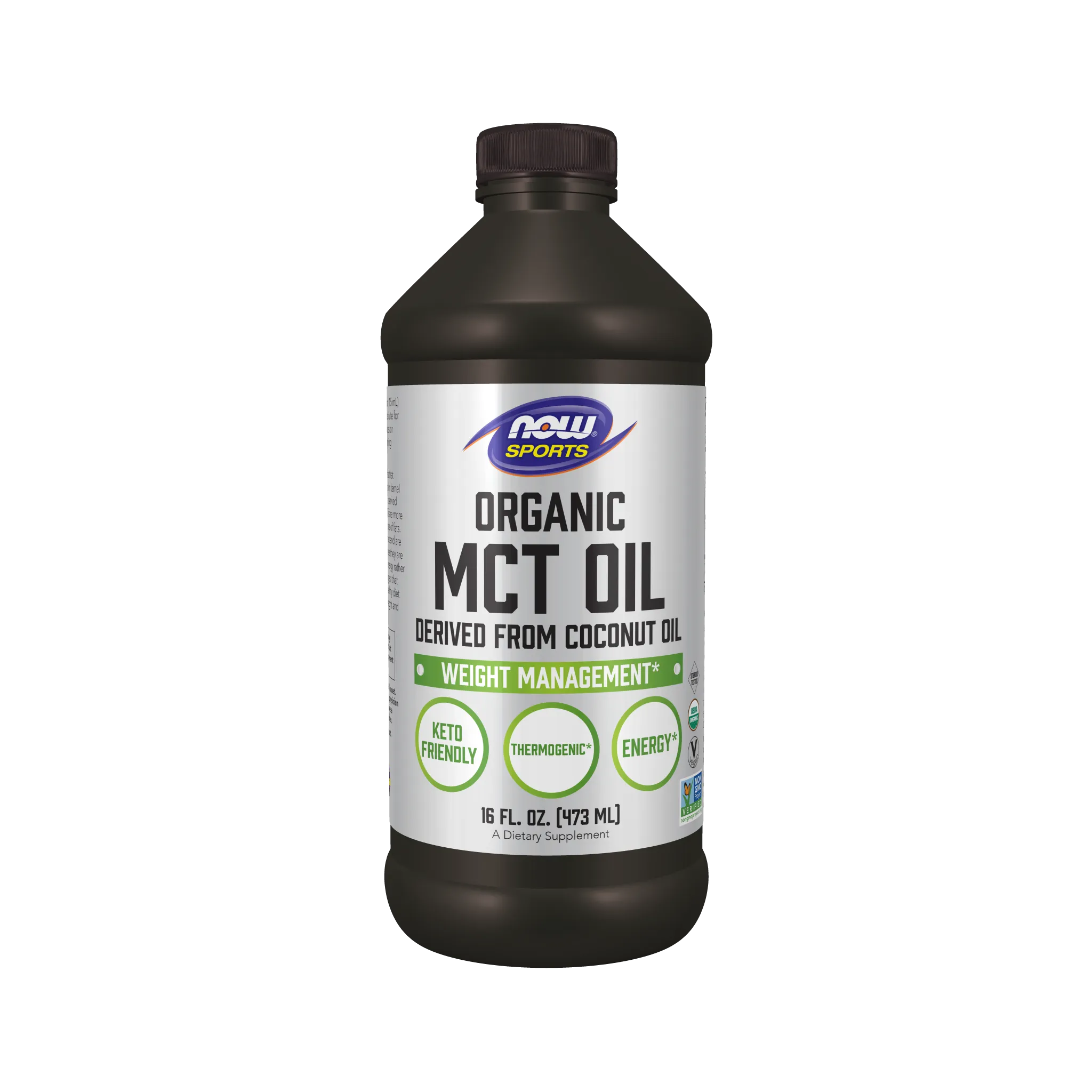 NOW Sports MCT Oil Organic Derived From Coconut Oil