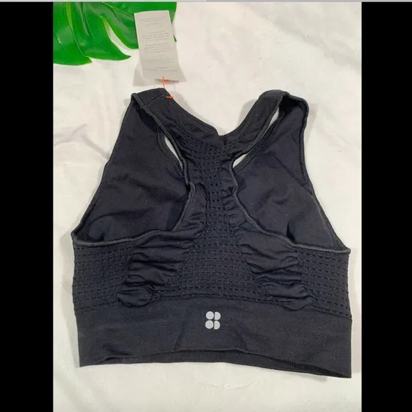 NWT $50 Sweaty Betty‎ Stamina Sports Bra in Black