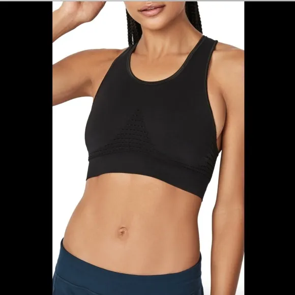NWT $50 Sweaty Betty‎ Stamina Sports Bra in Black
