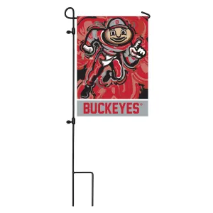 Ohio State Garden Flag, Suede, by Justin Patten