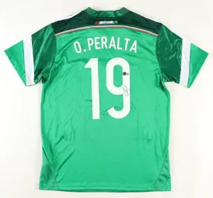 Oribe Peralta Signed Mexican Ntl. Team Soccer Jersey (Beckett) 2012 Gold Medal