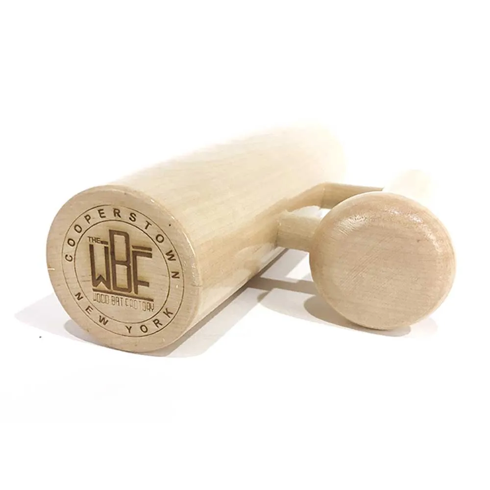Personalized Baseball Bat Beer Mug with Handle - Player Name and Initial