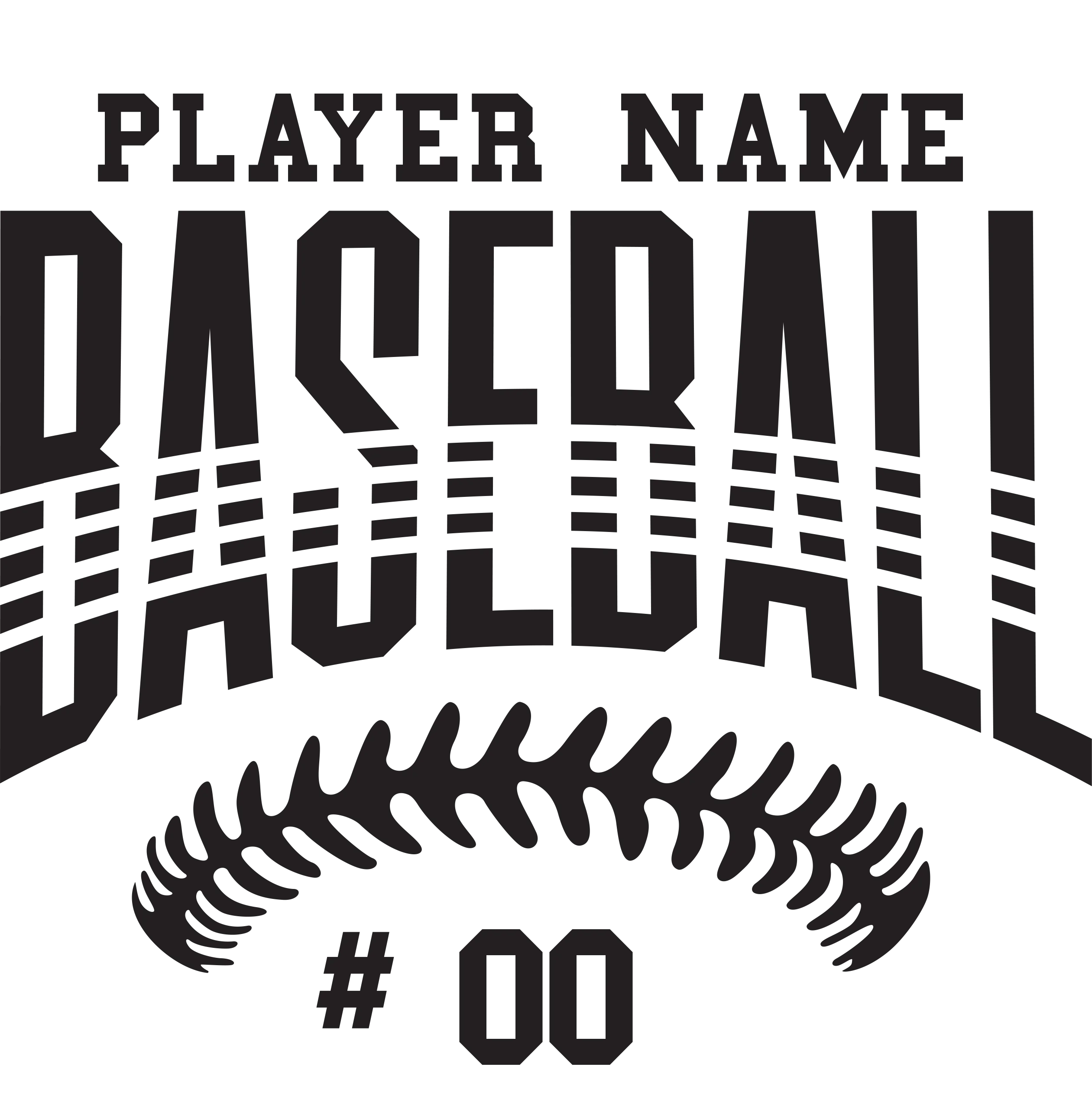 Personalized Baseball Bat Beer Mug with Handle - Player Name and Number