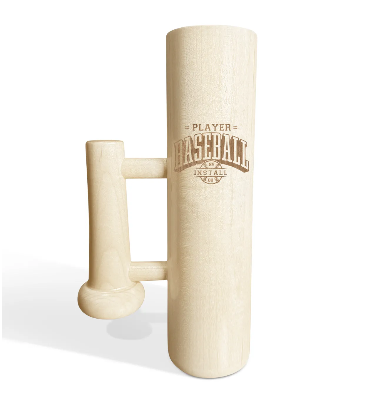 Personalized Baseball Bat Beer Mug with Handle - Team Name, Player Name and Number