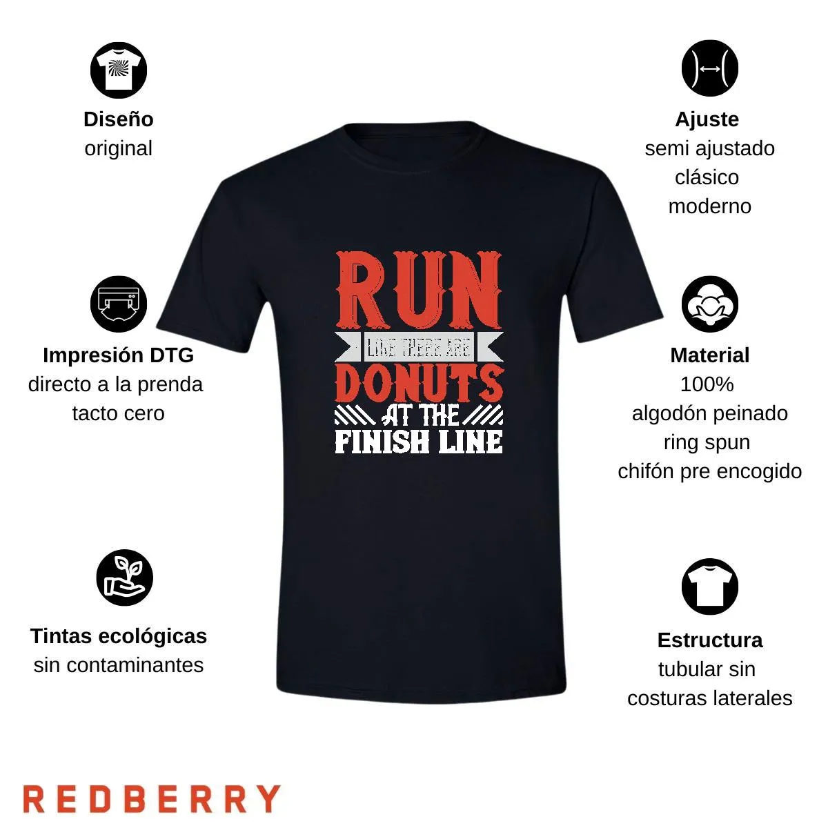 Playera Hombre Running Correr Maratón RN1025