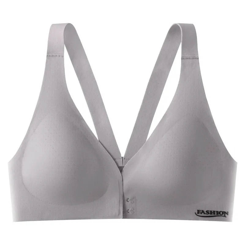 Plus Size Front Buckle Adjustable Sexy Comfortable Breathable Sports Bra