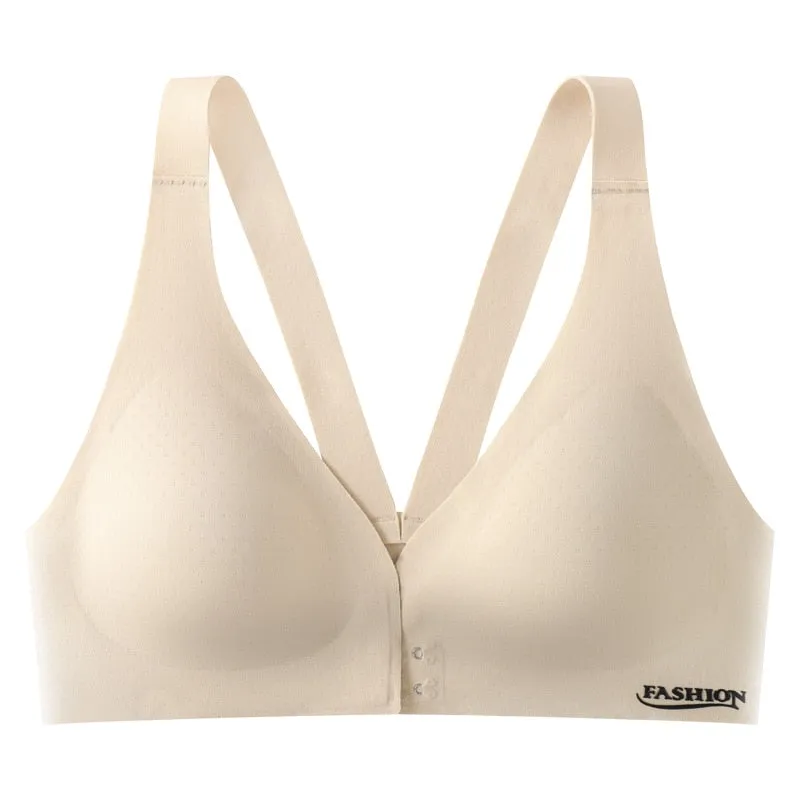Plus Size Front Buckle Adjustable Sexy Comfortable Breathable Sports Bra