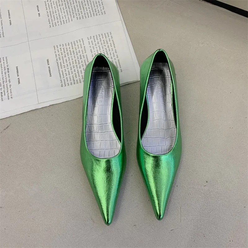 Pointed Toe Low-cut Pumps