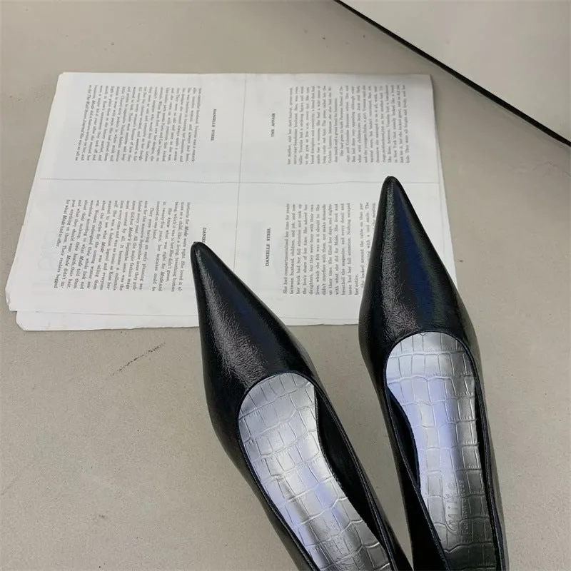 Pointed Toe Low-cut Pumps