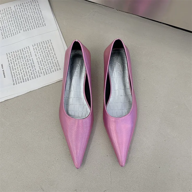 Pointed Toe Low-cut Pumps