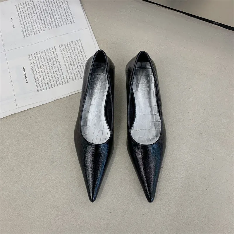 Pointed Toe Low-cut Pumps