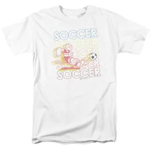 Popeye Soccer Mens T Shirt White