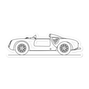 Porsche 550 Spyder Outline Sticker