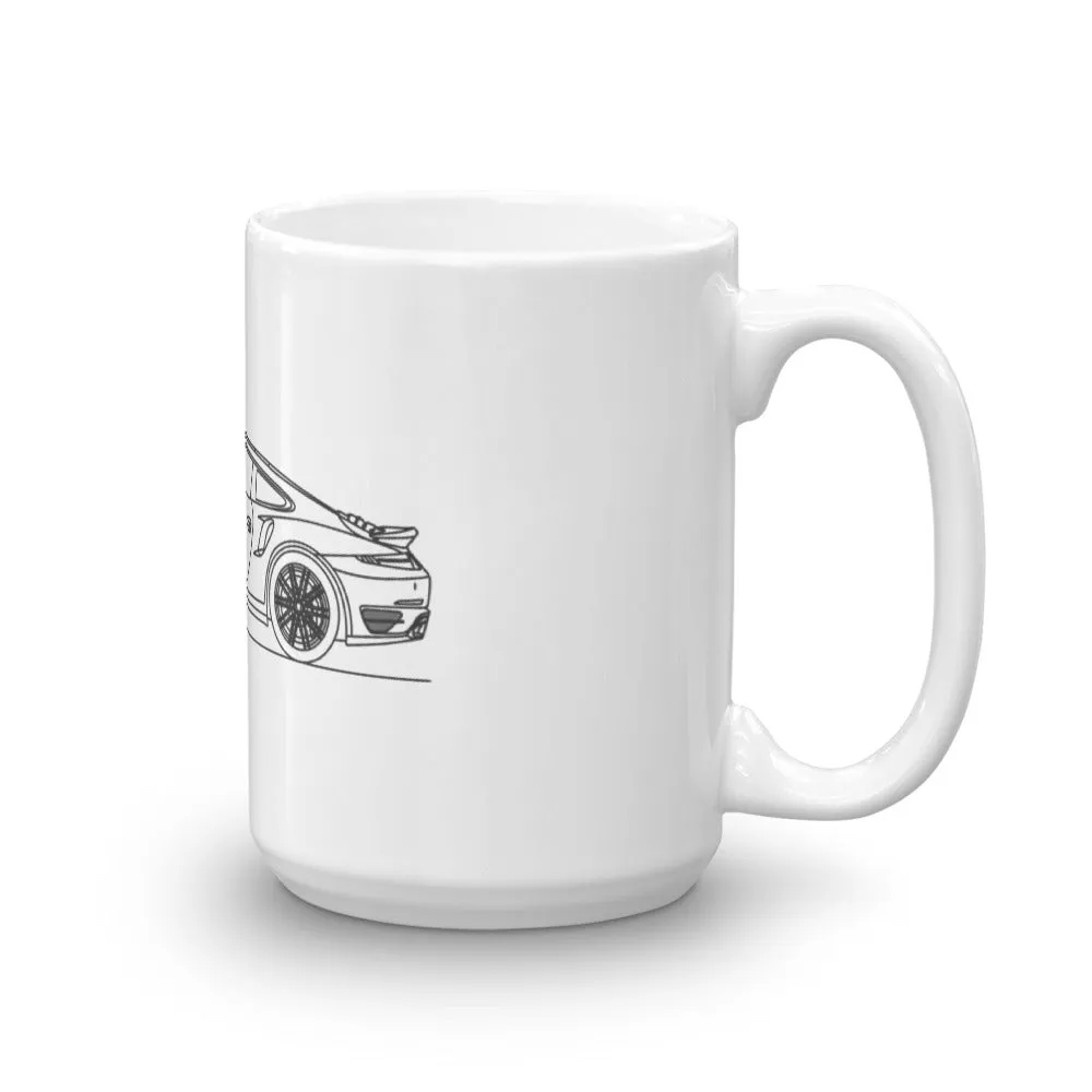 Porsche 911 991.1 Turbo S outline mug