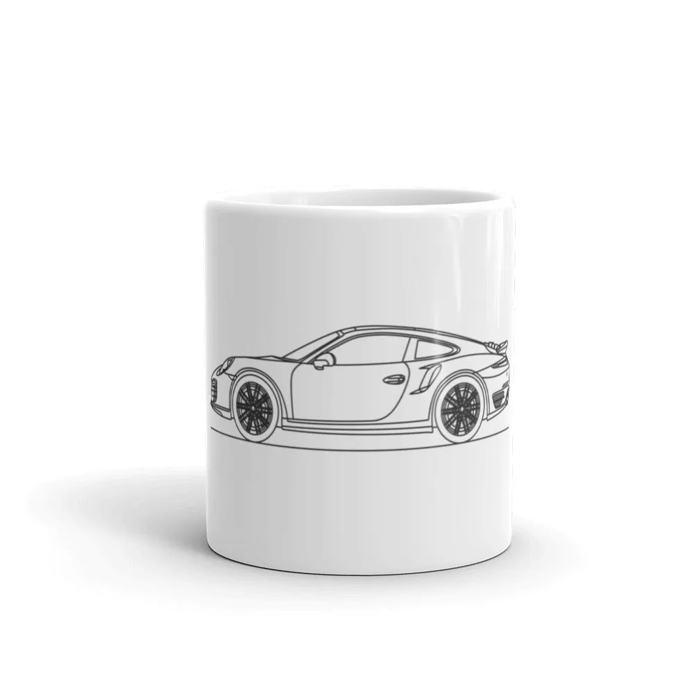 Porsche 911 991.1 Turbo S outline mug