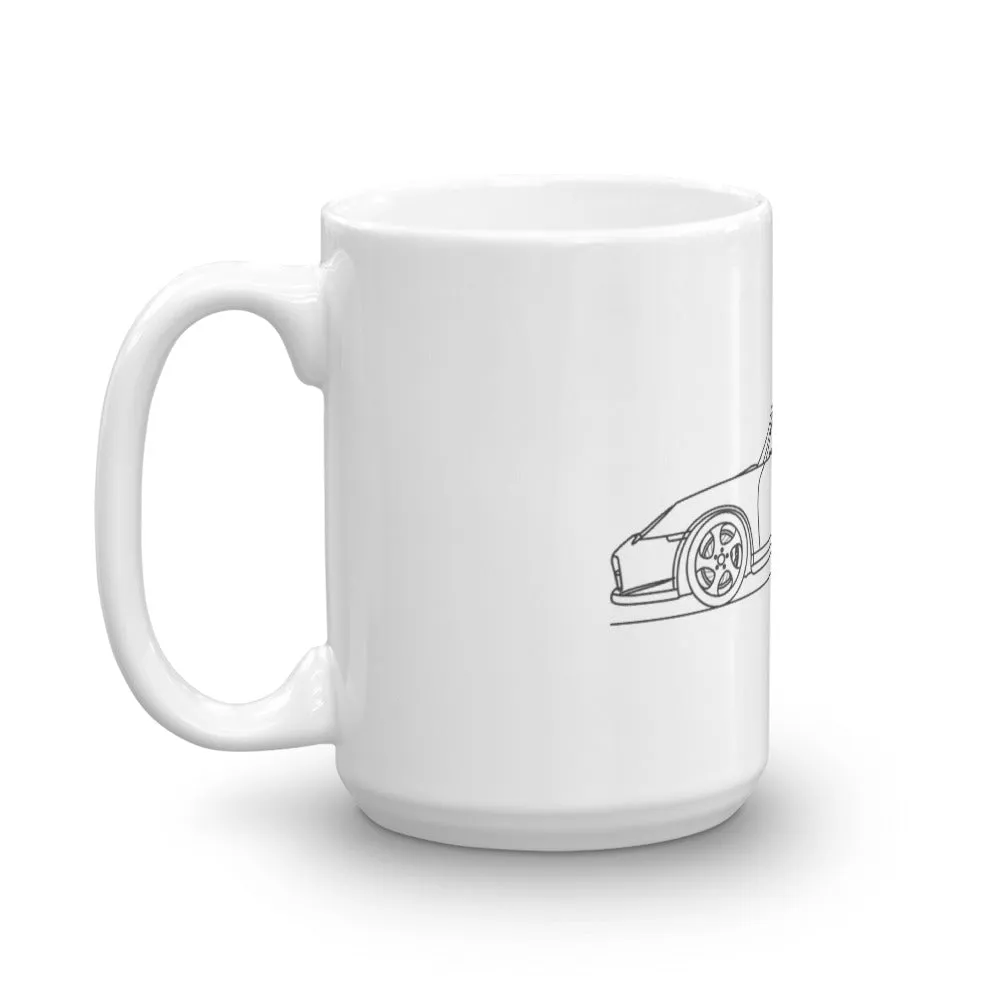 Porsche 911 996 GT2 Outline Mug
